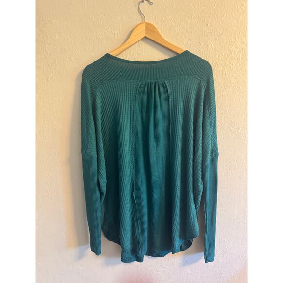 Free People oversized green top - Picture 6 of 6